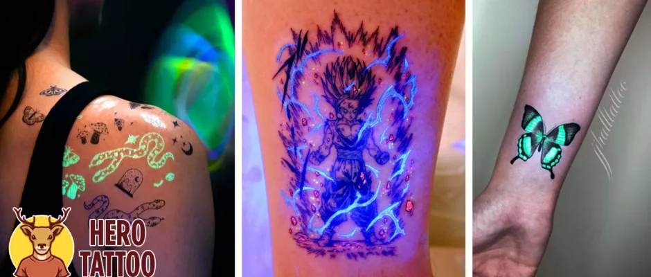 Ideas de tatuajes para la espalda que brillan en la oscuridad