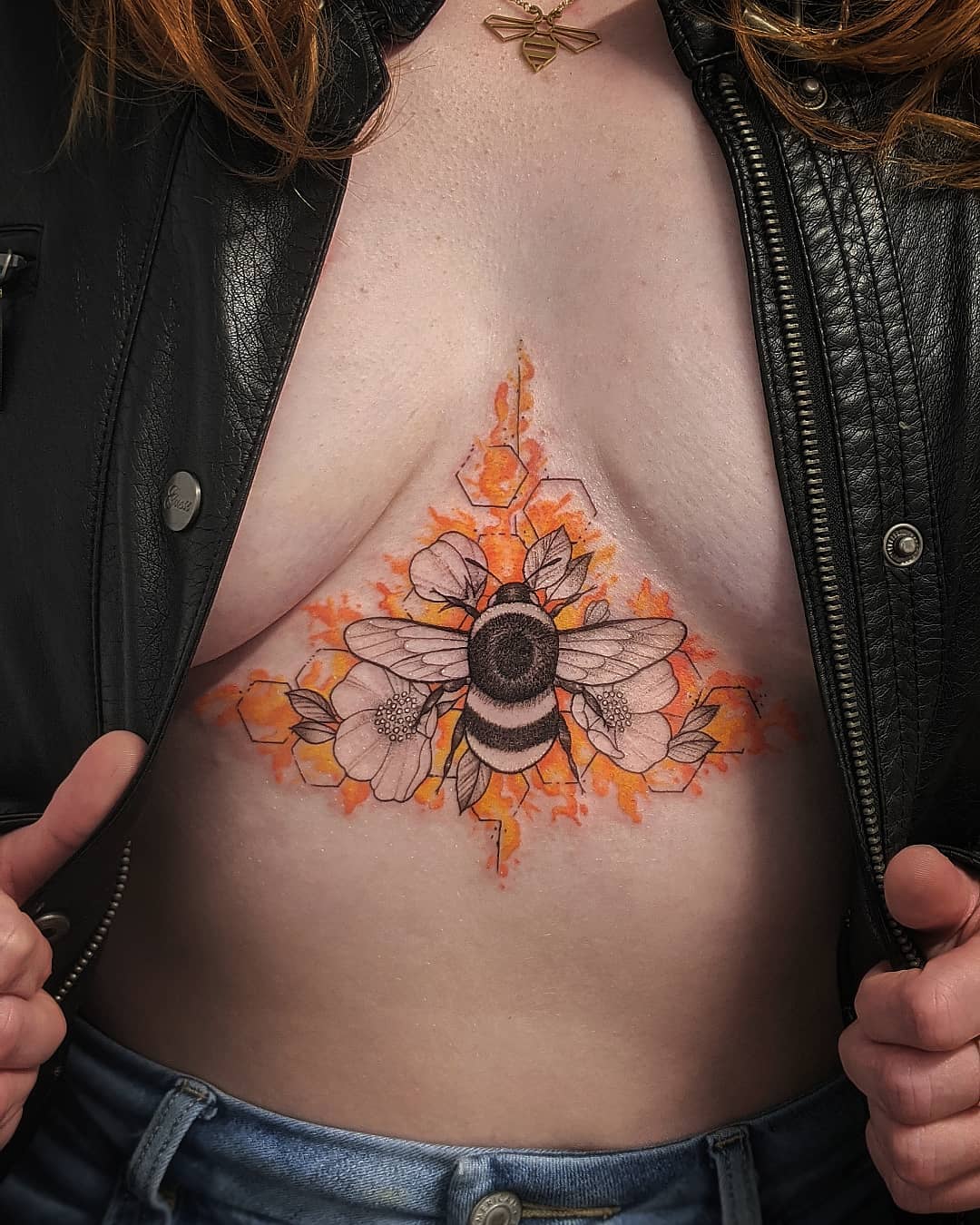 Honeycomb tattoo