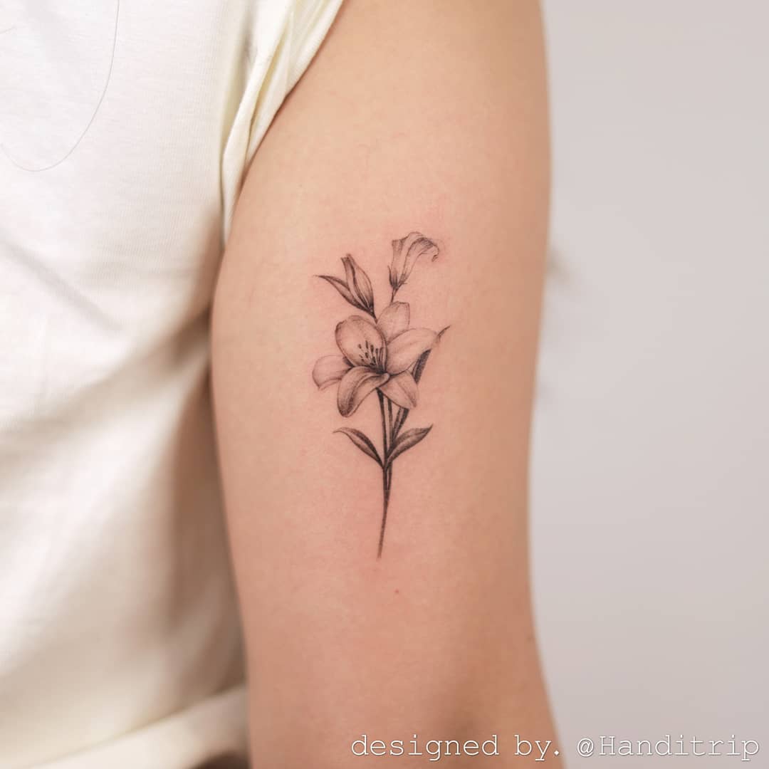 Lily Tattoo Small Print