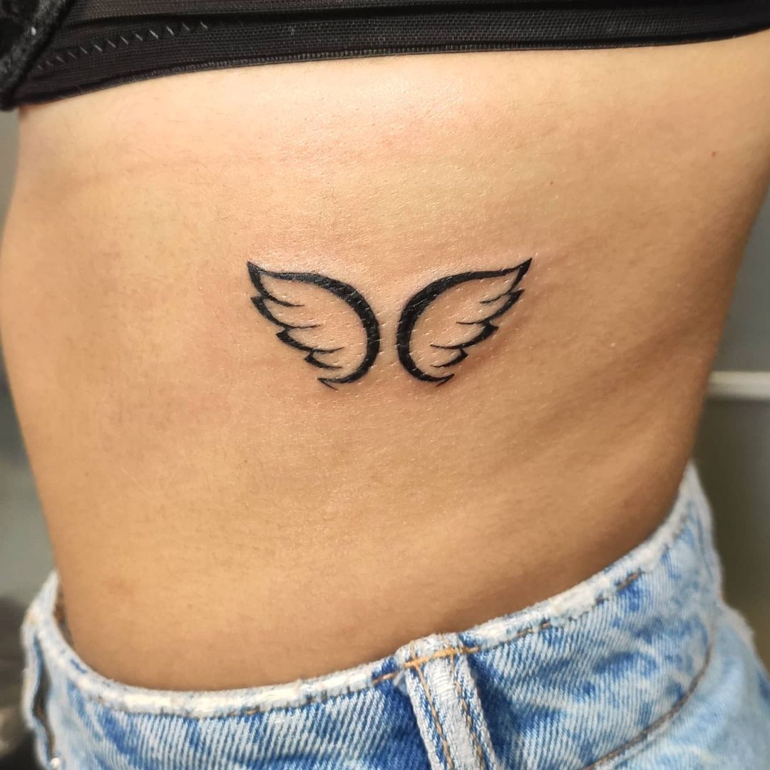 Abstract Wing Tattoo