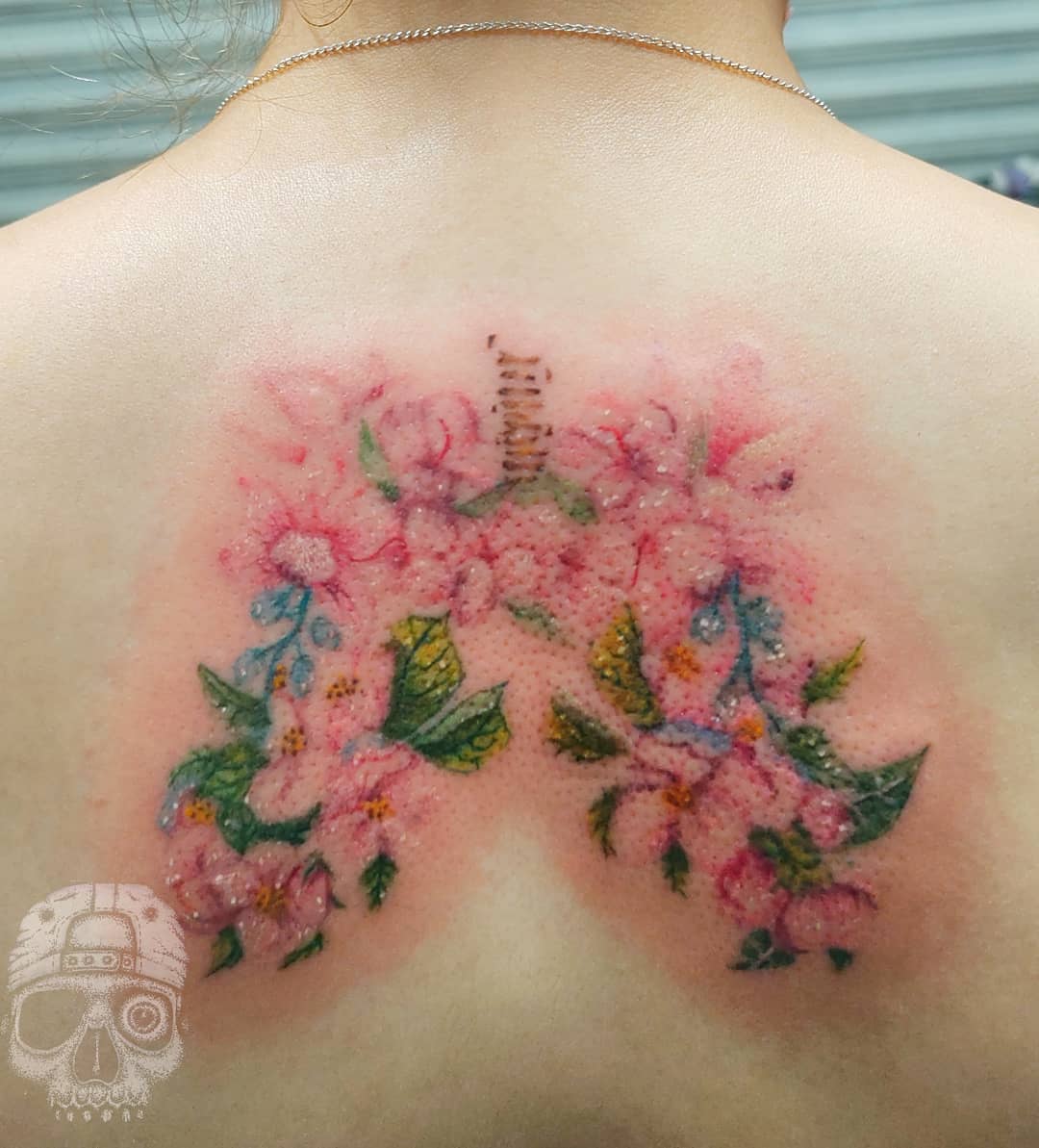 Blume Oberer Rücken Tattoo