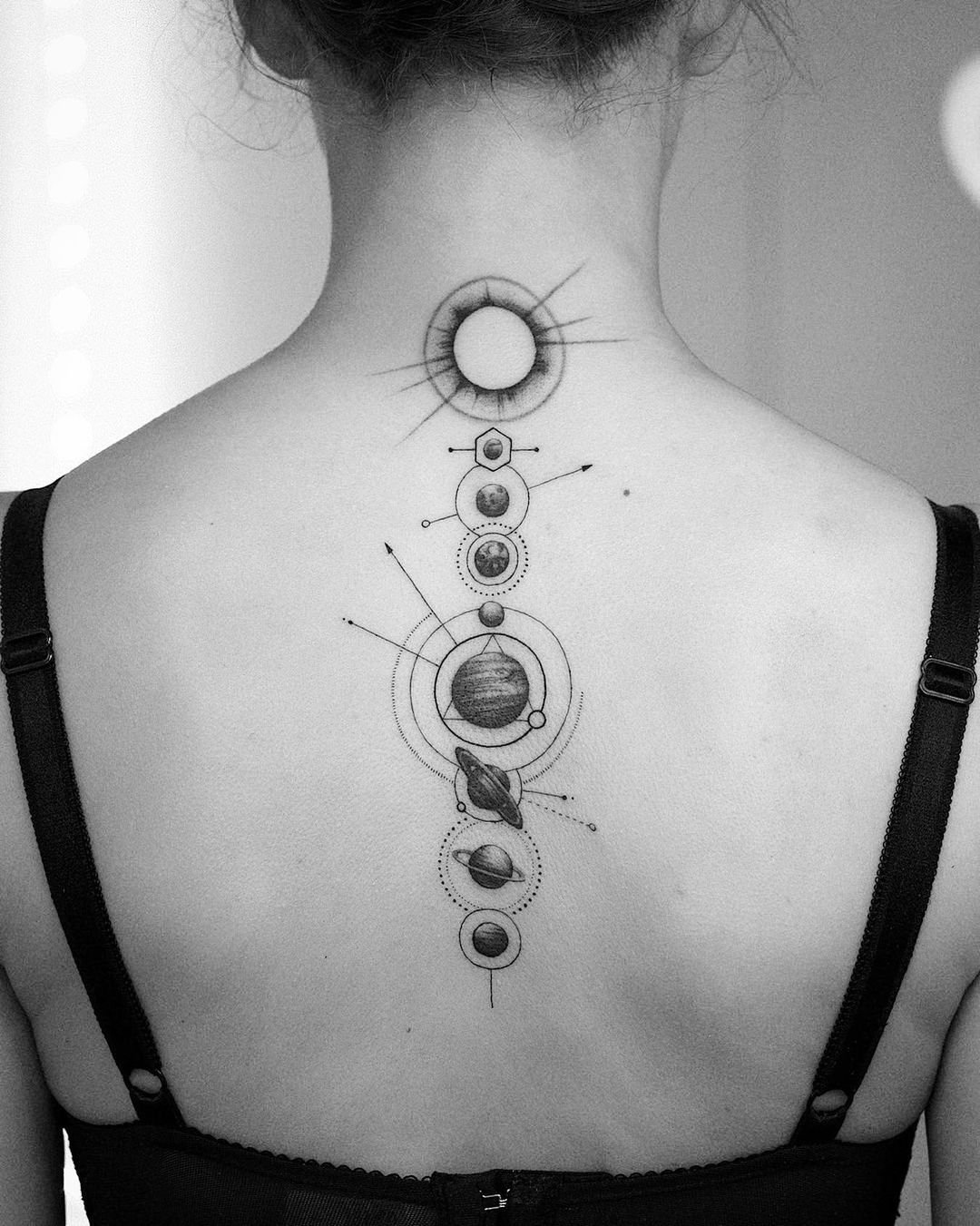 Sonnensystem Tattoo