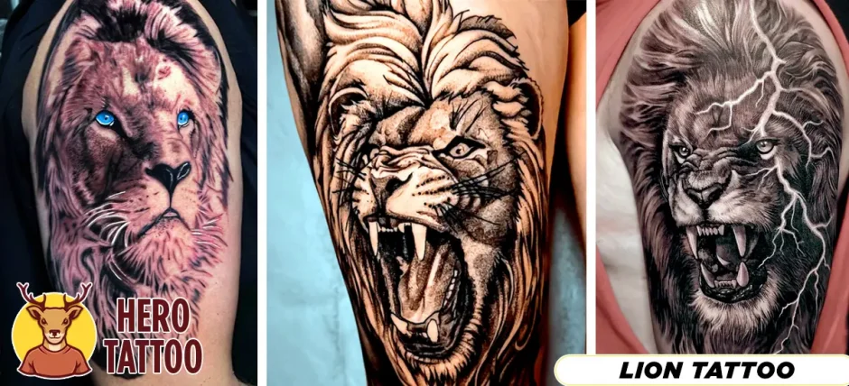 Löwe Tattoo Ideen Abdeckung