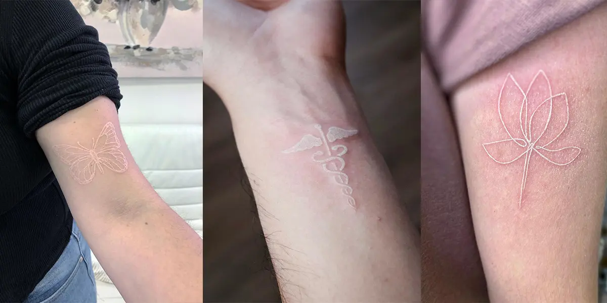 Los mejores tatuajes de tinta blanca para pieles oscuras