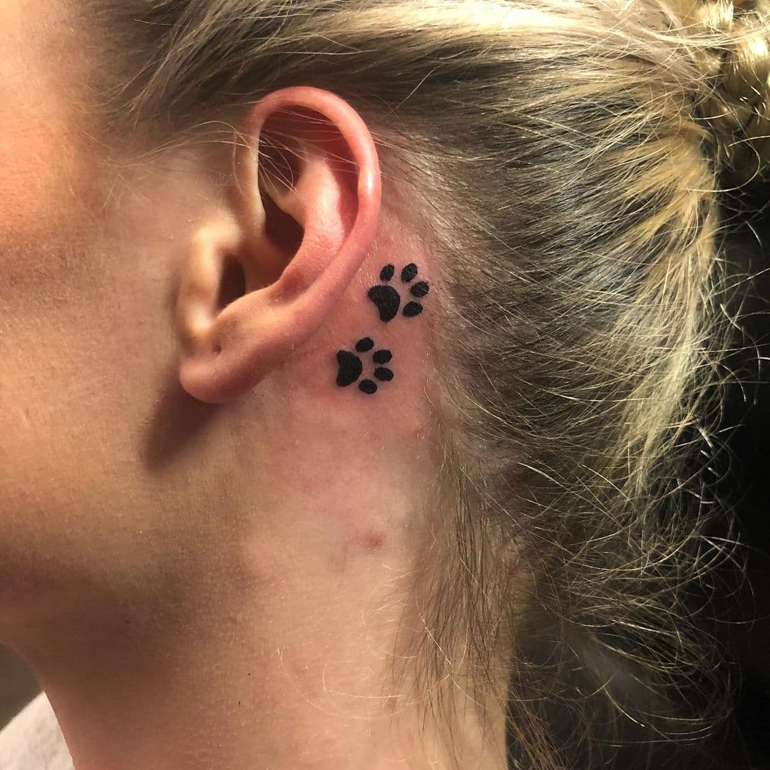 Black Paw behind the tattoo hero tattoo