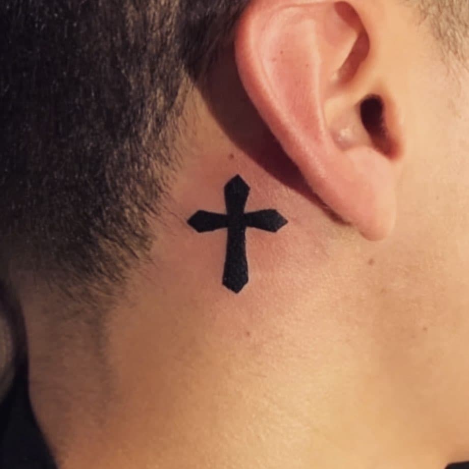 Tatuajes de cruces tatuaje de héroe Simple 21