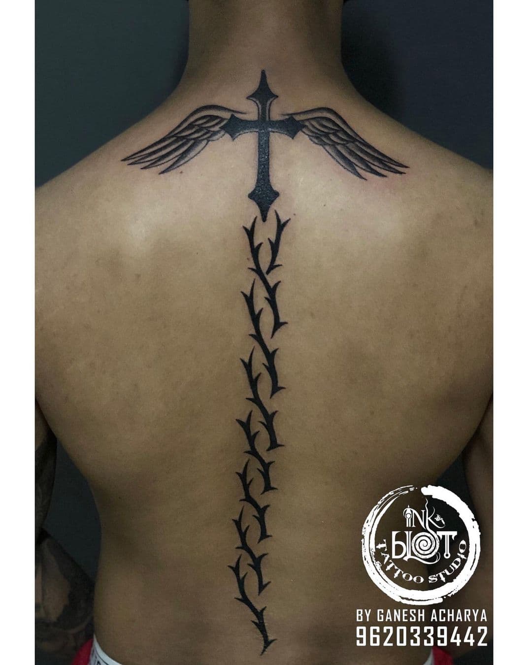 Cross Tattoos hero tattoo Winged 16