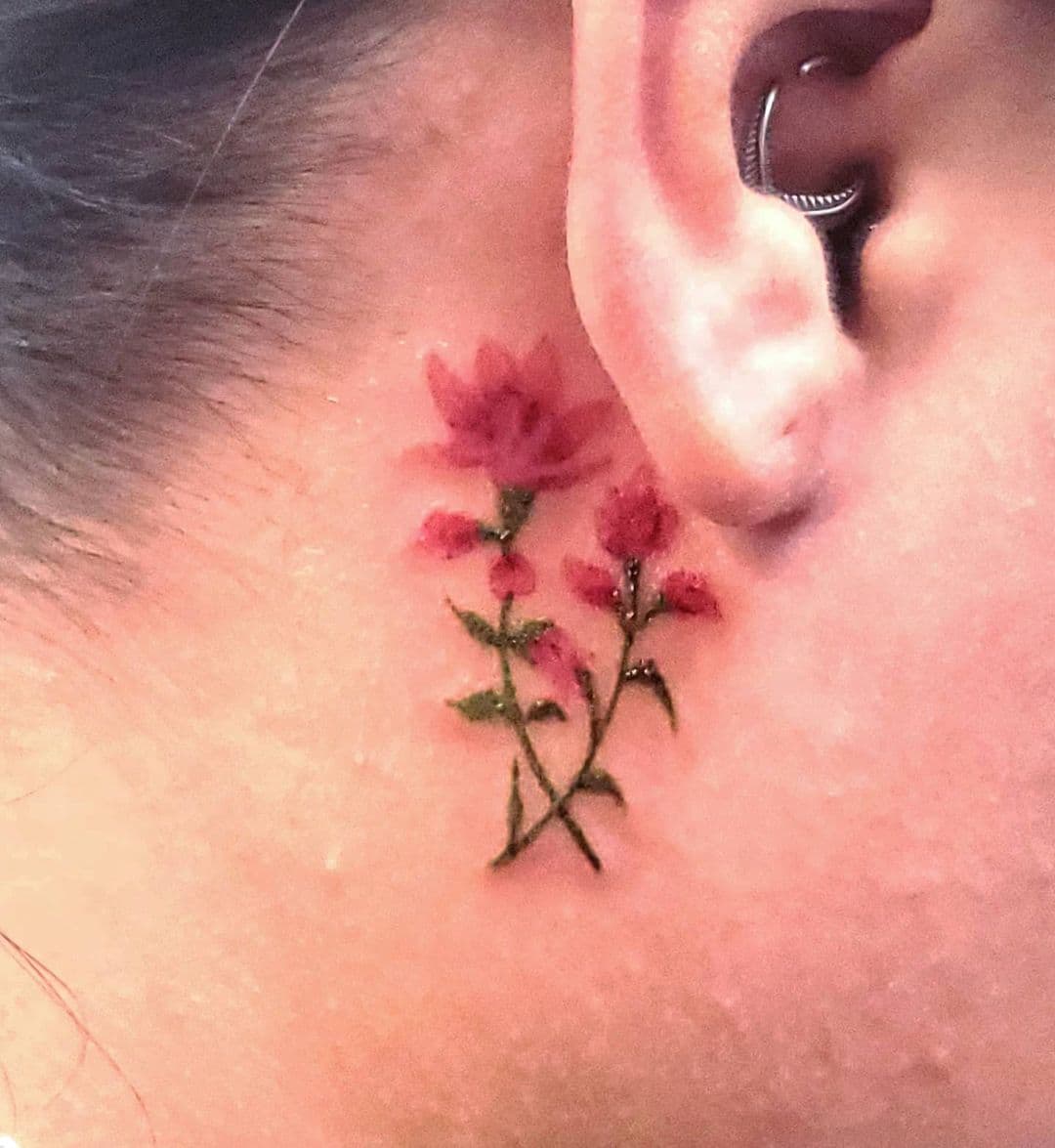 Flower behind the tattoo hero tattoo 2