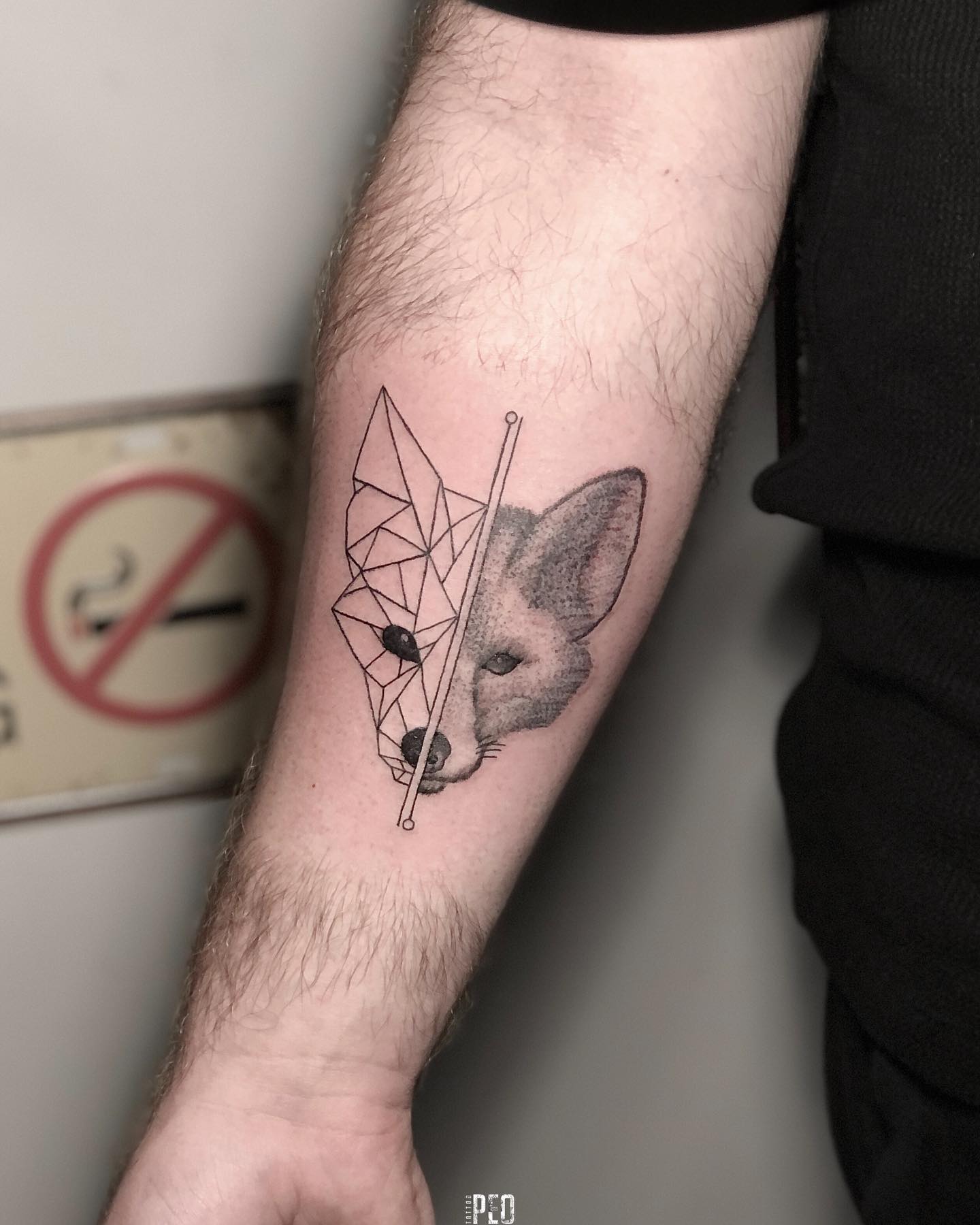 Geometric Fox Tattoo 2