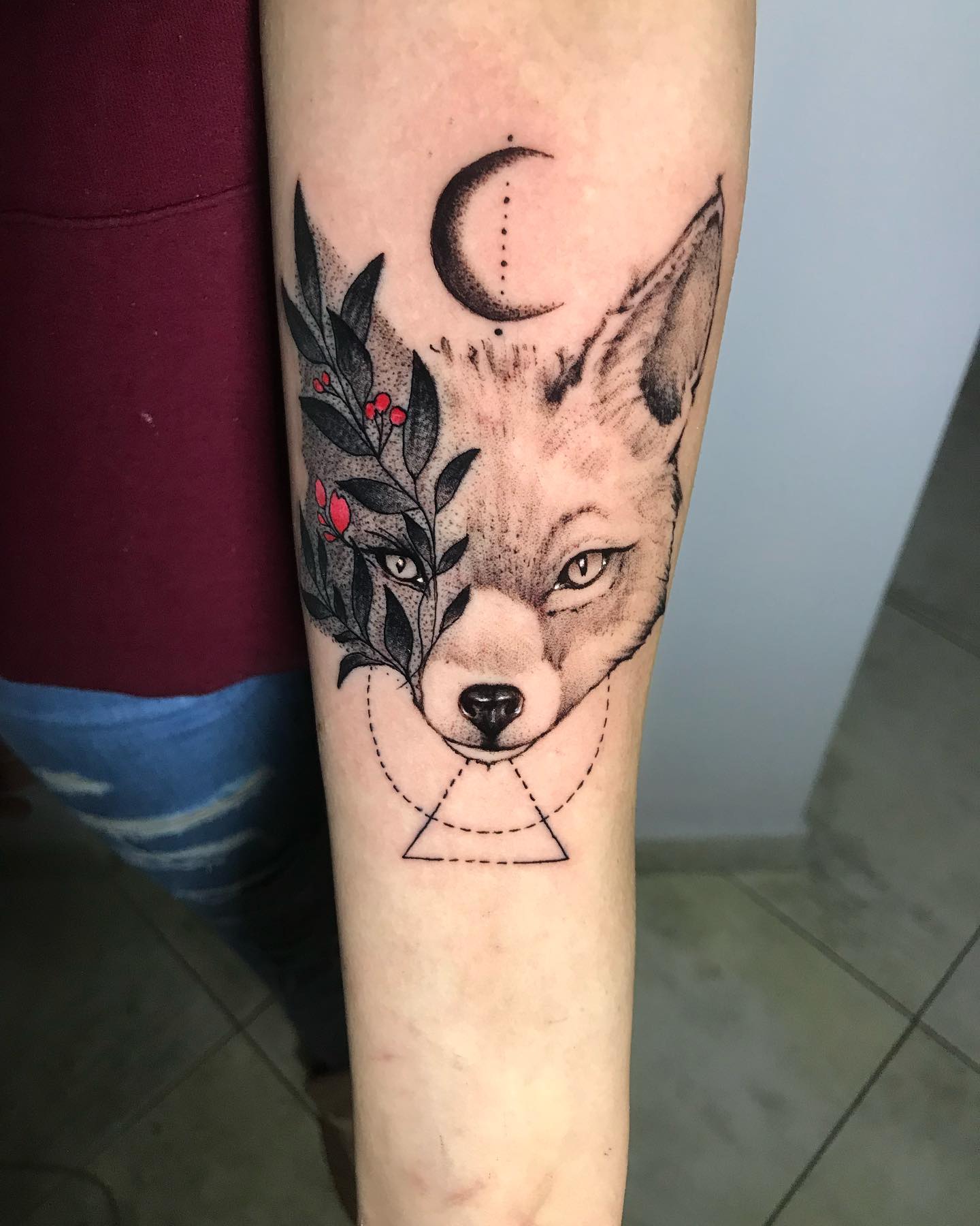 Geometric Fox Tattoo 3