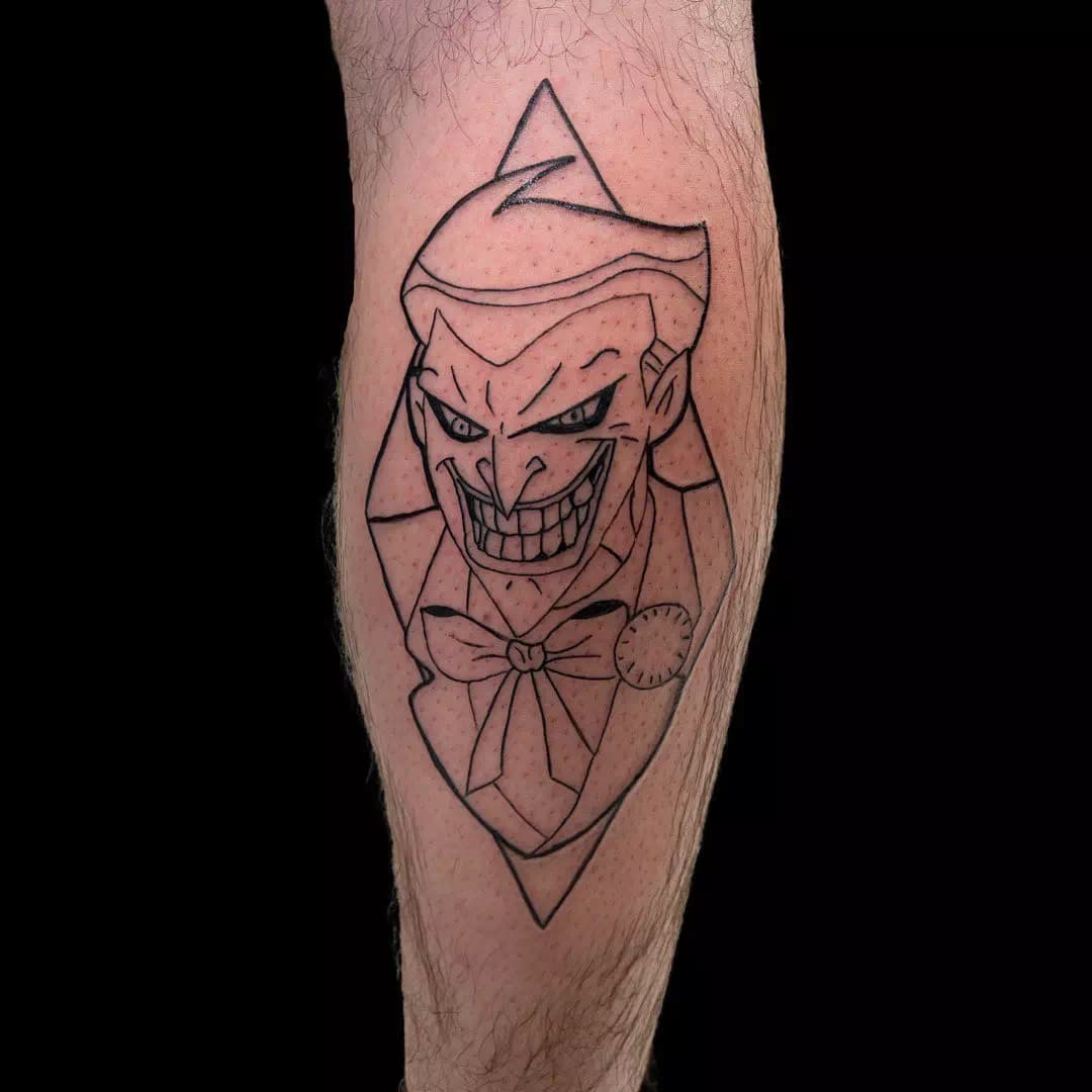 Joker Gesicht Tattoos Karte inspiriert Tattoo 1