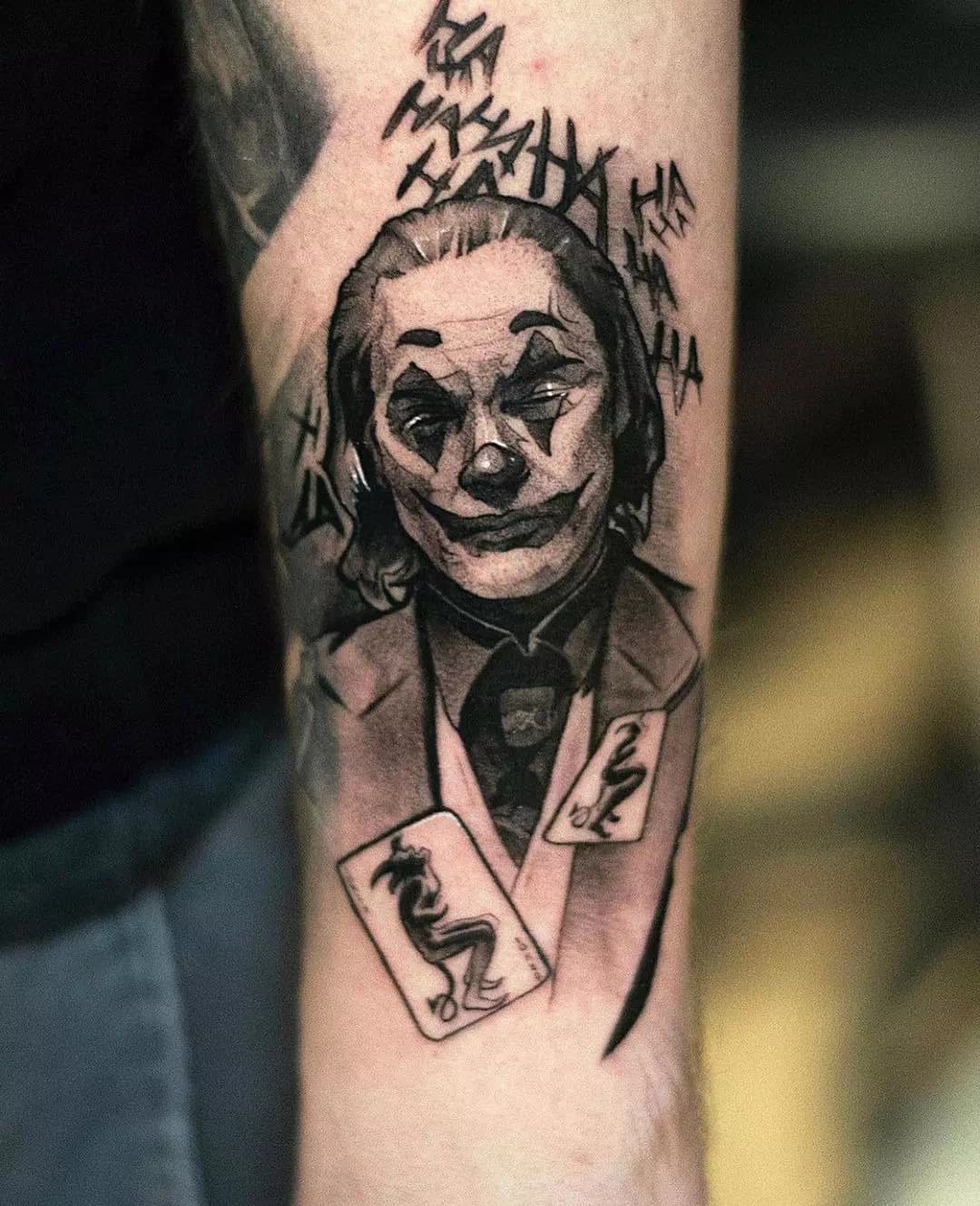 Joker Tattoo Hahaha Design 1