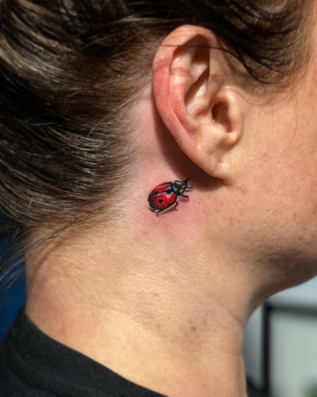 Ladybird behind the tattoo hero tattoo