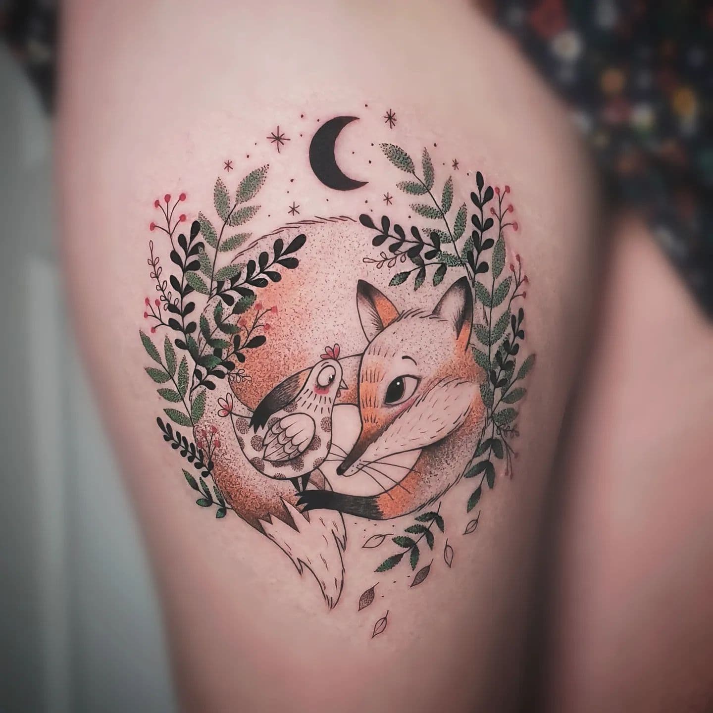 Naturalistic Fox Tattoo 5