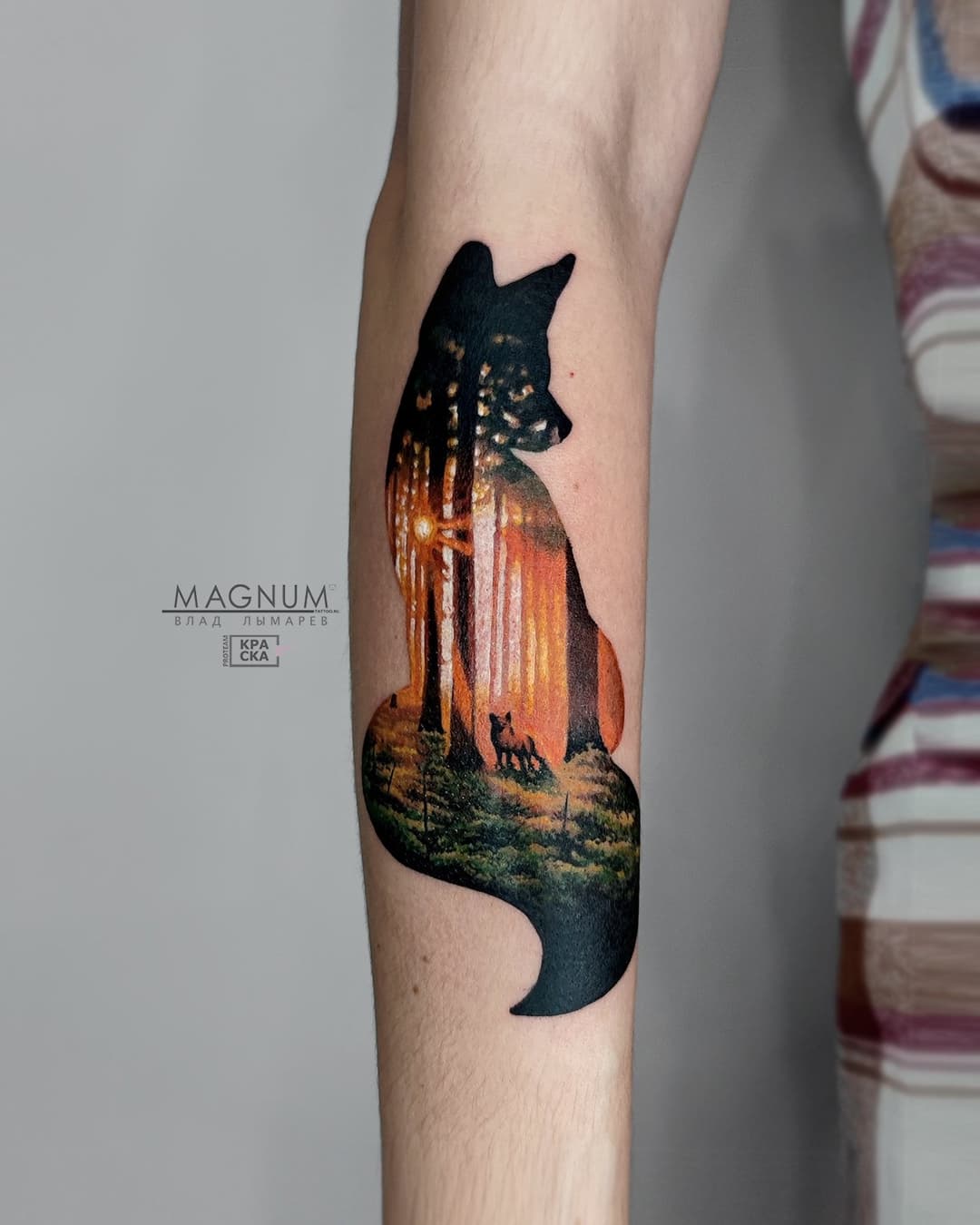 Naturalistic Fox Tattoo 8