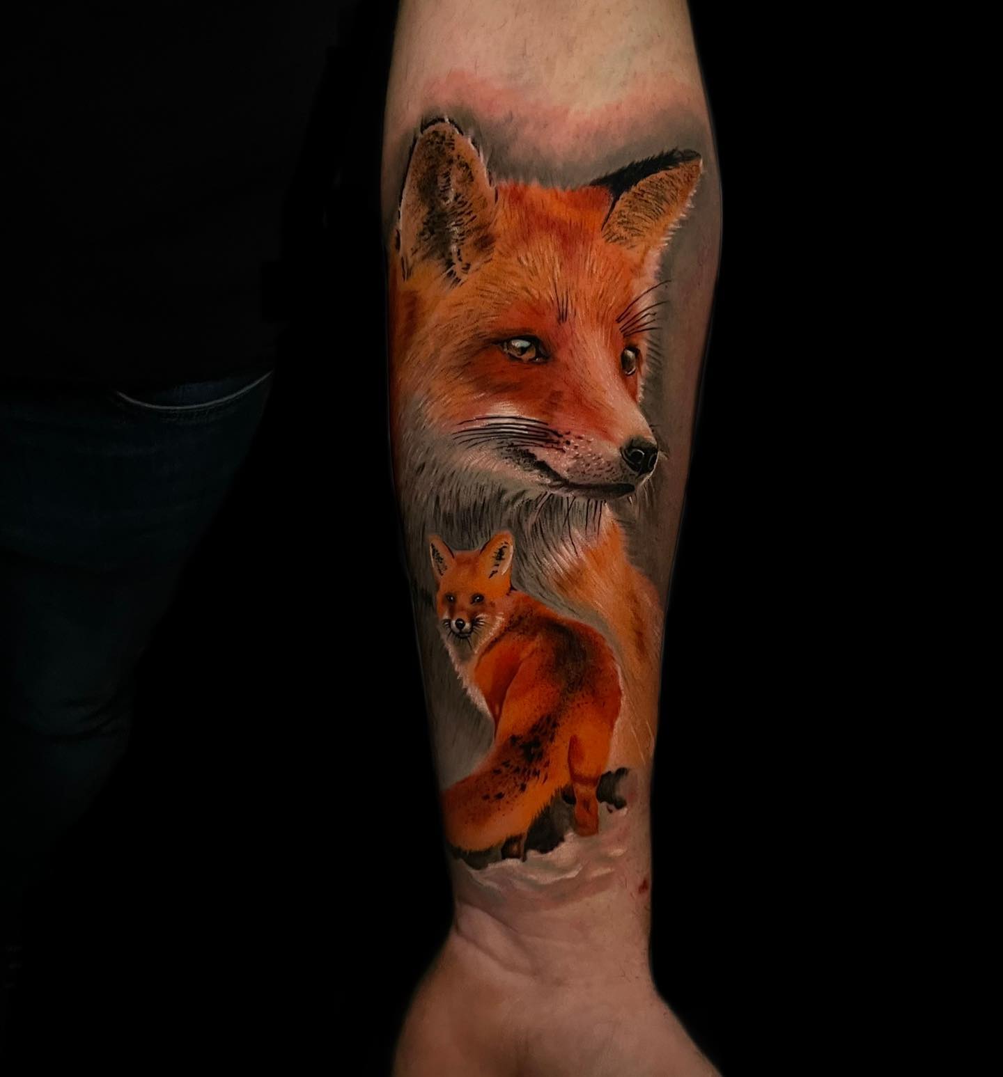 Naturalistic Fox Tattoo 9