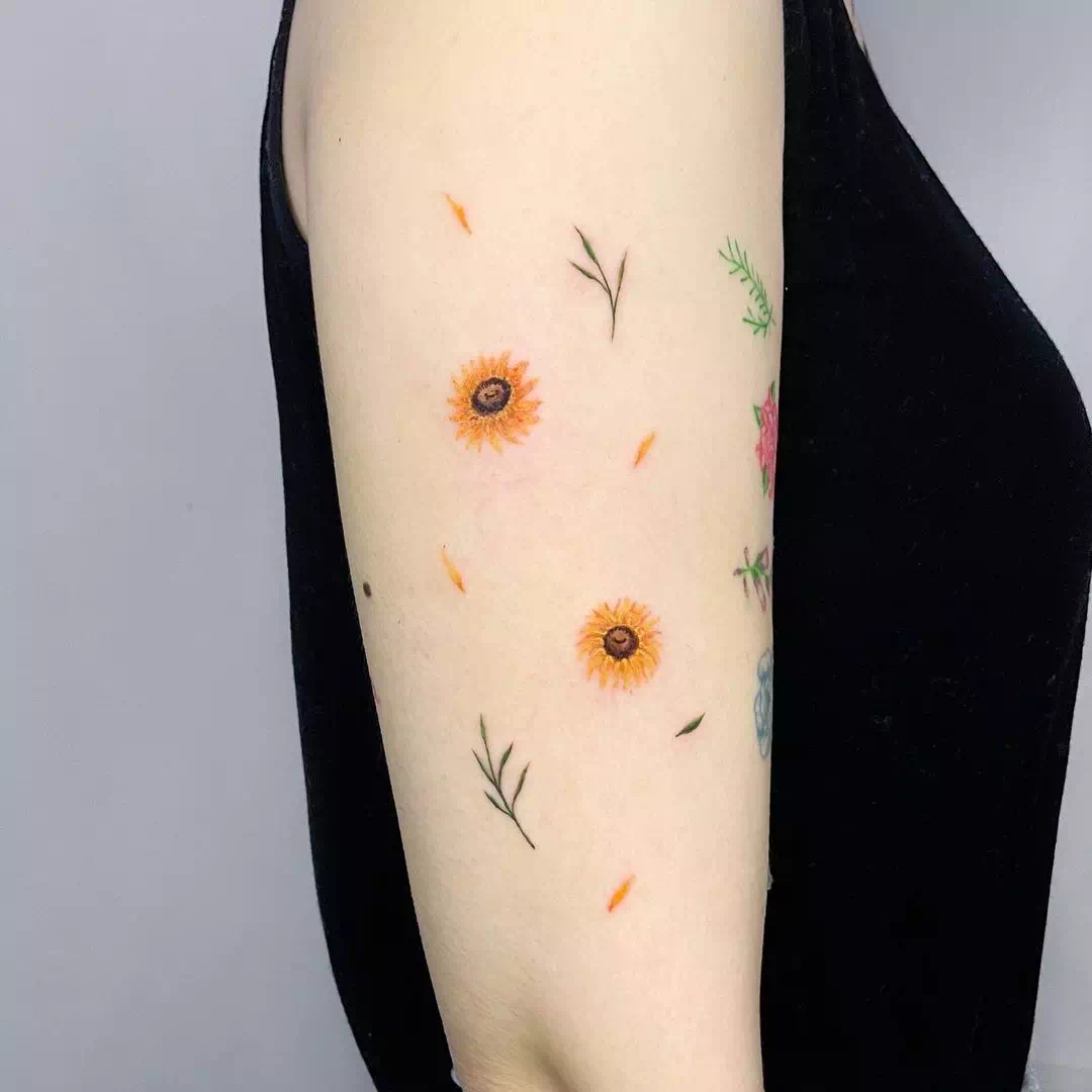 Sonnenblume Tattoo 19