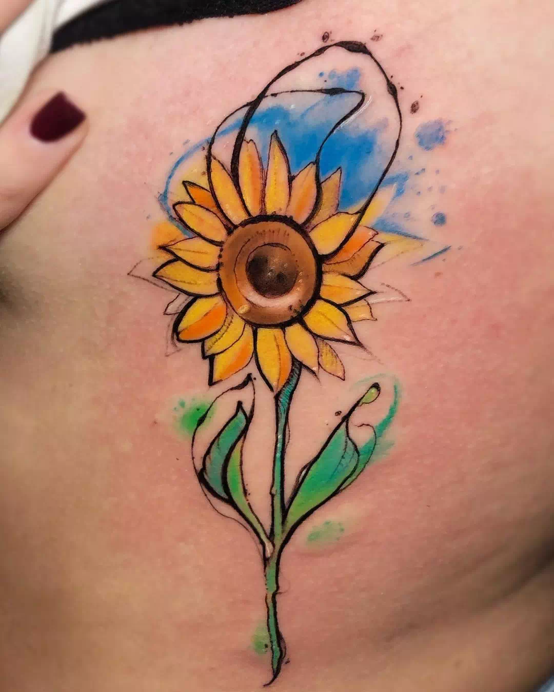 Sonnenblume Tattoo 2
