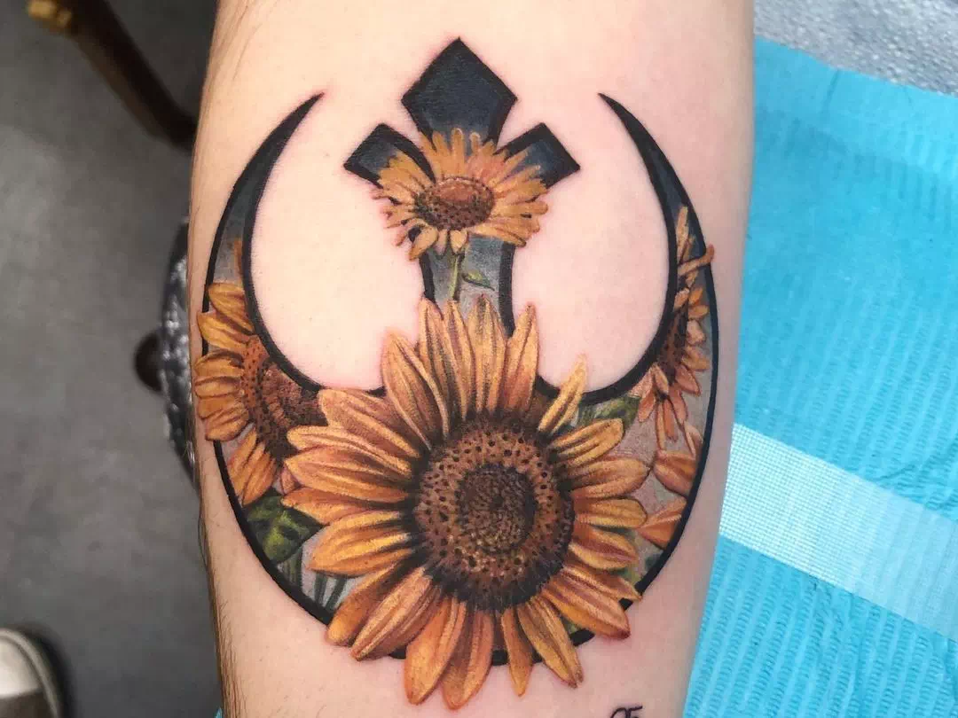 Sonnenblume Tattoo 4