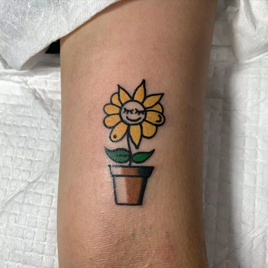 Sonnenblume Tattoo 49