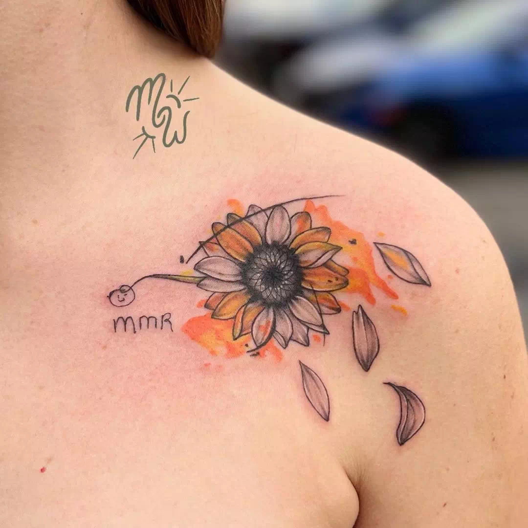 Sonnenblume Tattoo 54