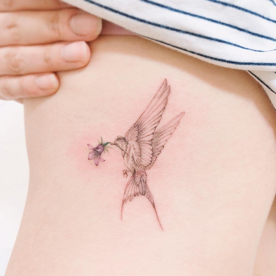 Swallow Tattoo For Women 3