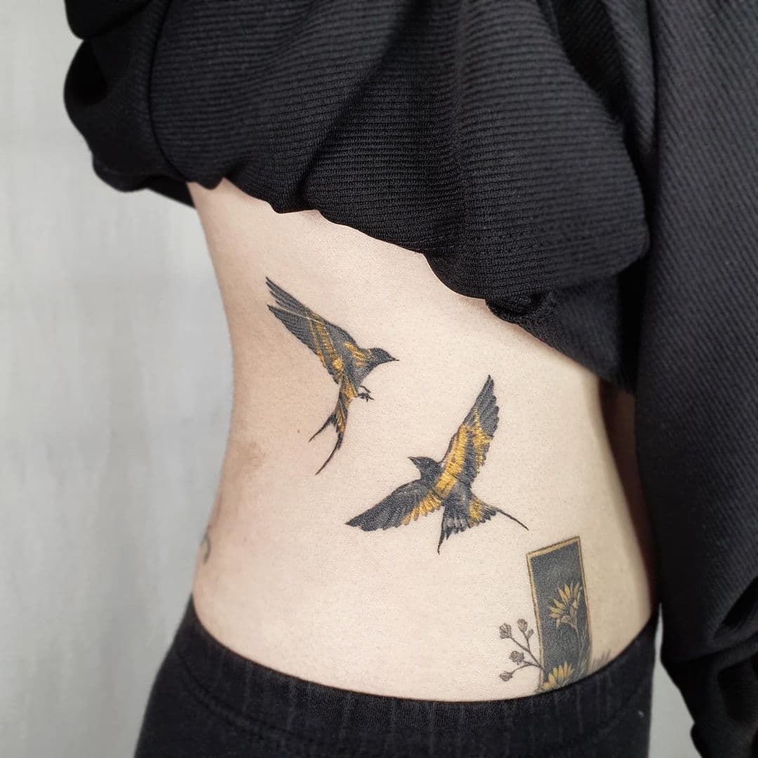 Swallow Tattoo For Women 4