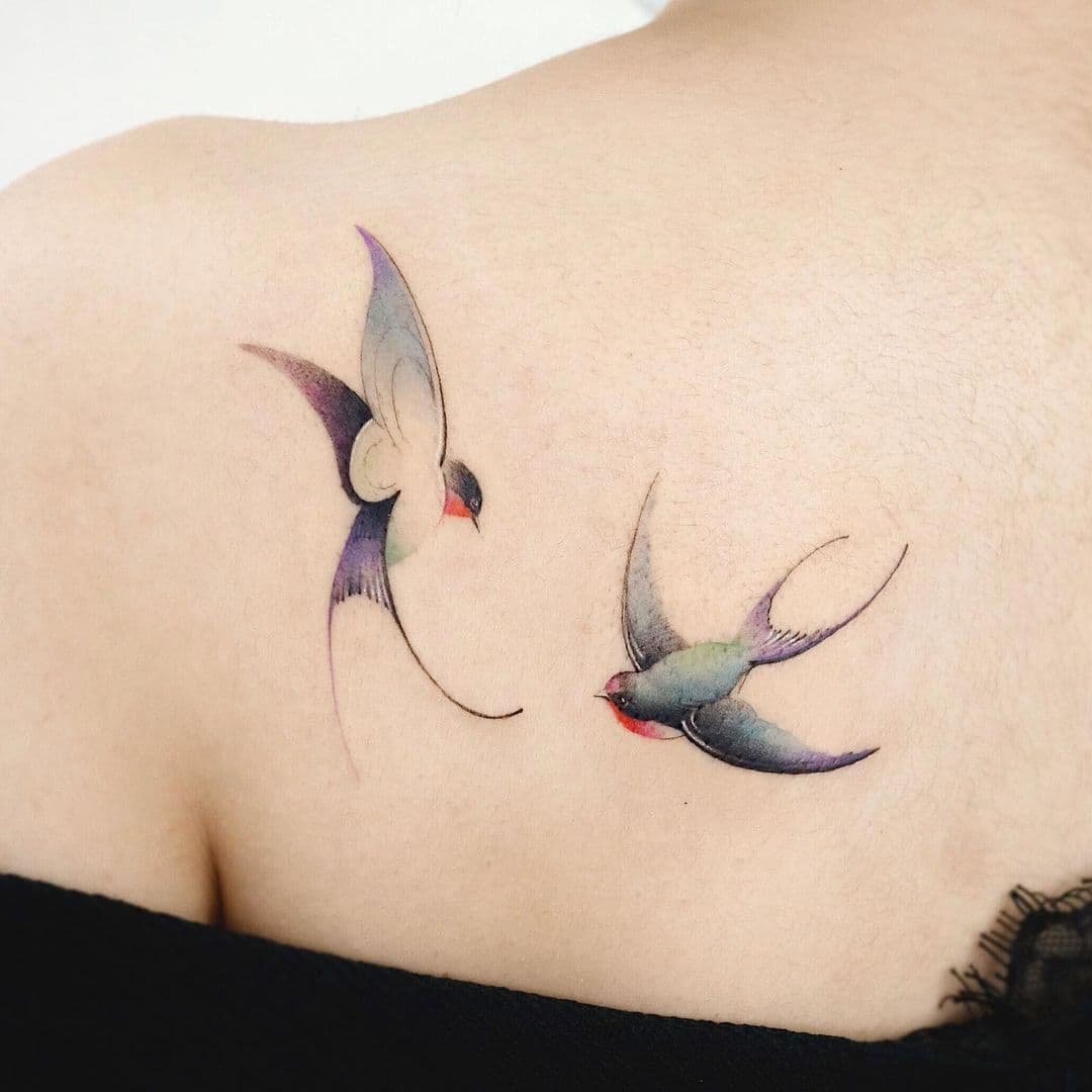 Swallow Tattoo For Women