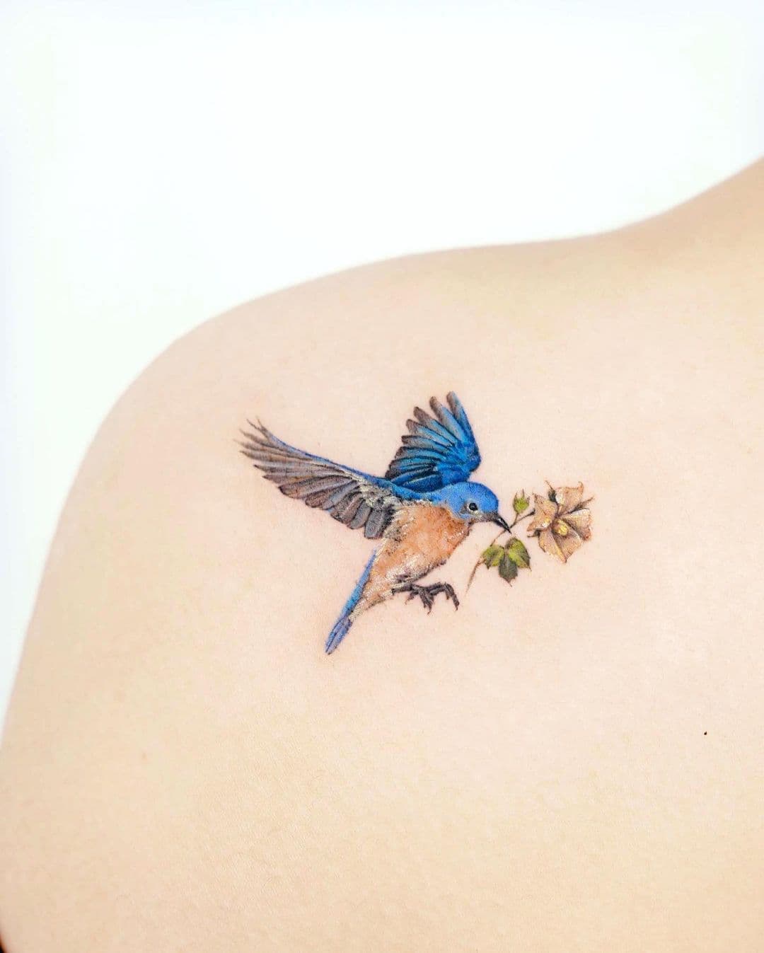 Swallow Tattoo On Side