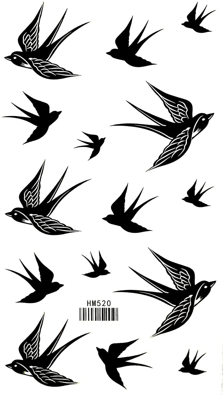 Swallow tattoo design