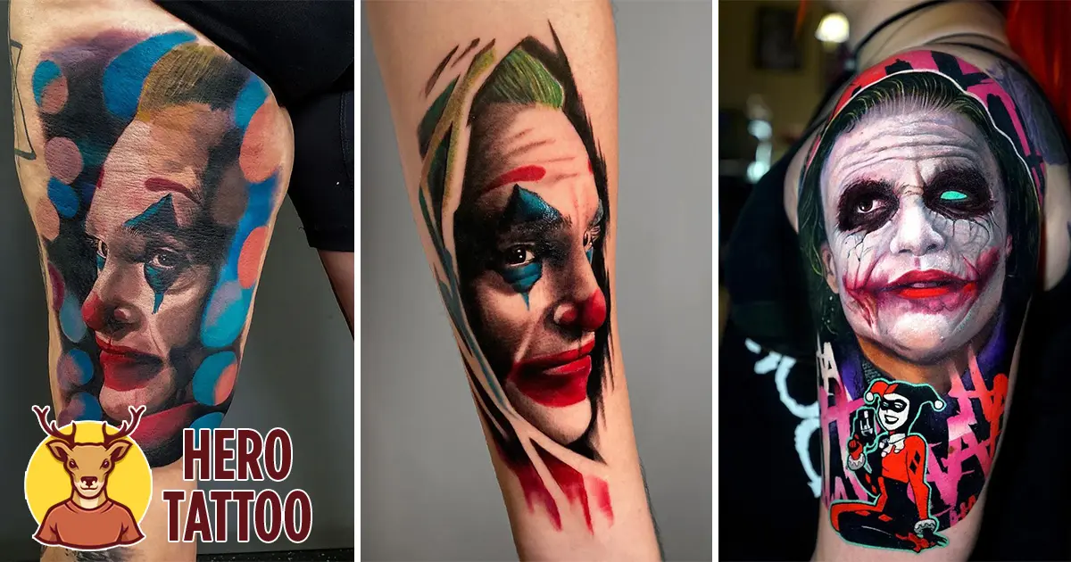 idea de tatuaje joker tatuaje de héroe