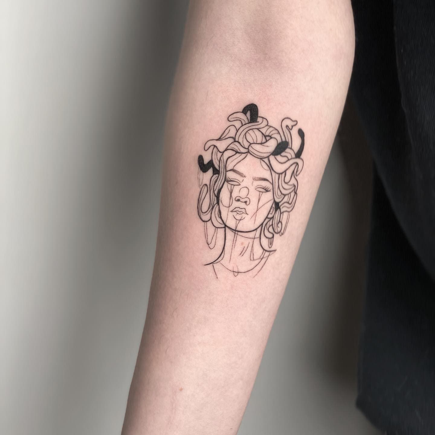 medusa tattoo on arm hero tattoo 1