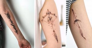 tatuajes de flechas de tiro con arco