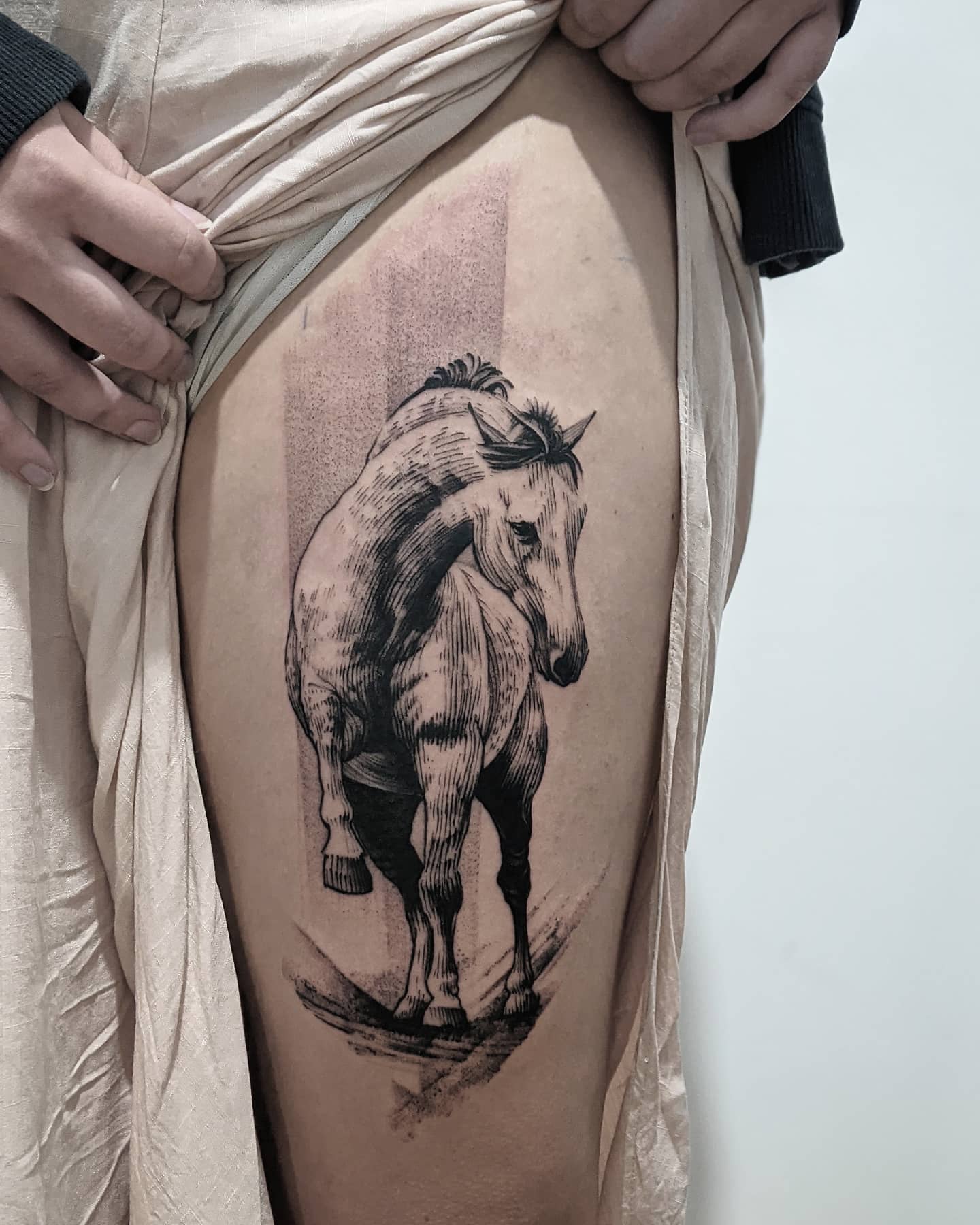 Tatuaje del caballo negro 1