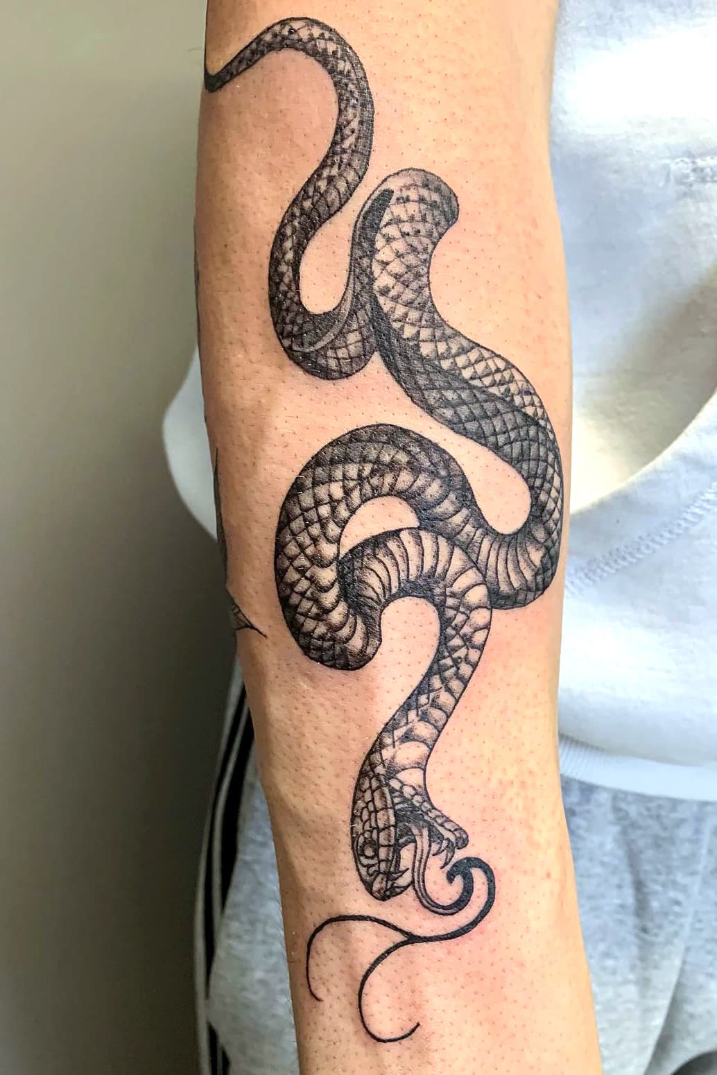 Tatuaje de Cobra Floral 1