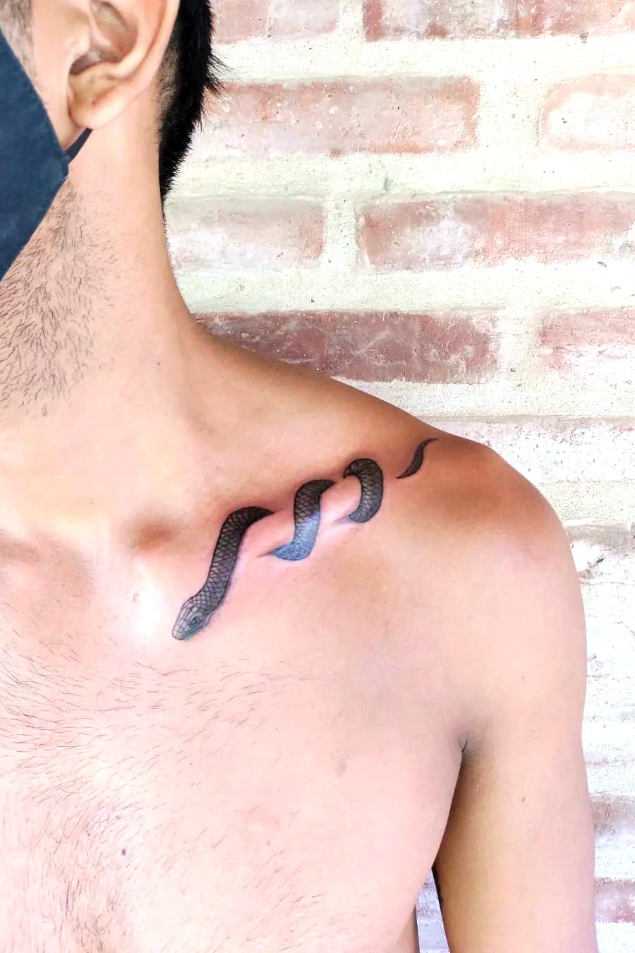 Tatuaje de Cobra Floral