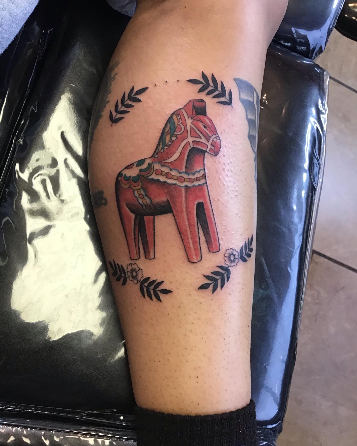 Tatuaje de un caballo de hierro