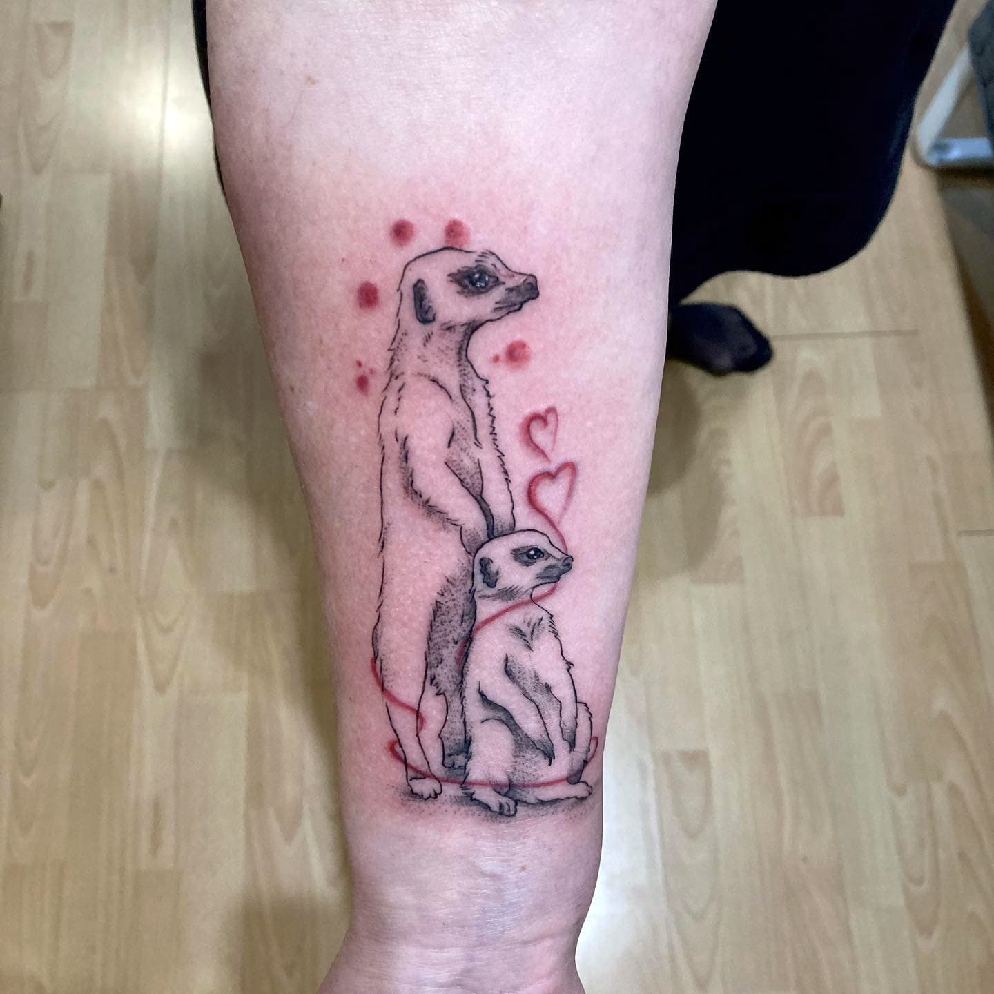 Leg Animal Print Tattoo