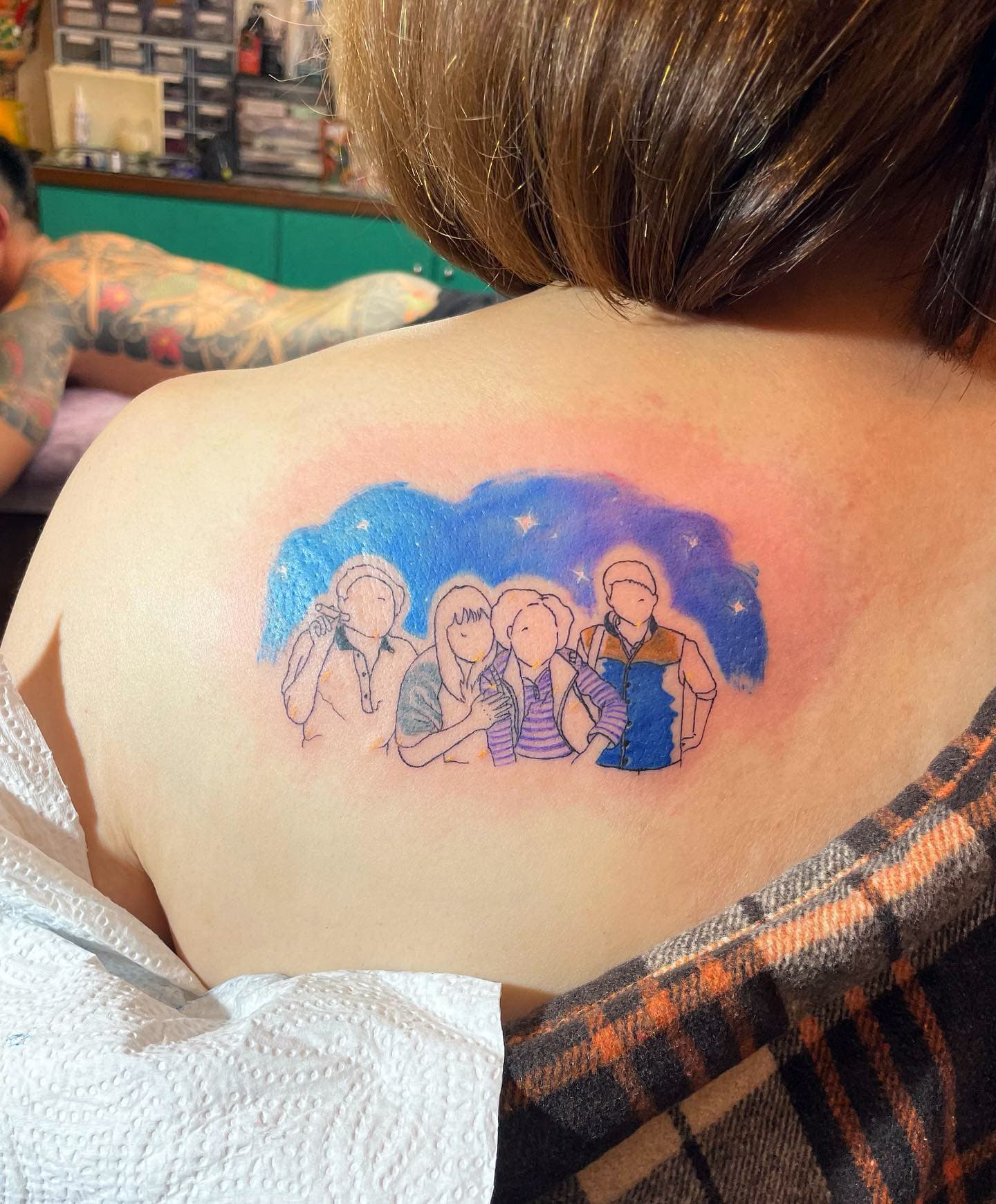 Simple Galaxy Mother Tattoo