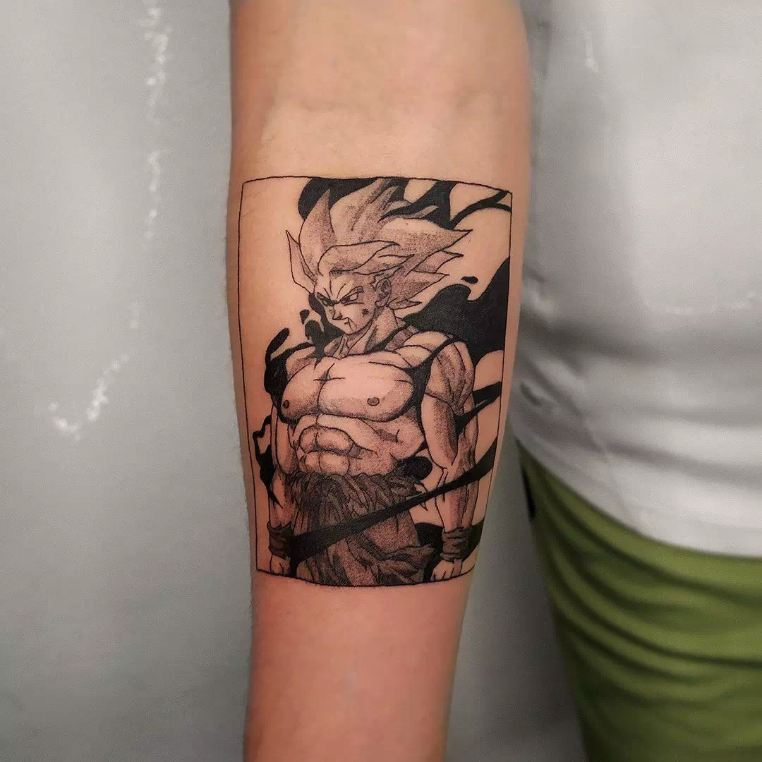 Dragon Ball Forearm Tattoo 4