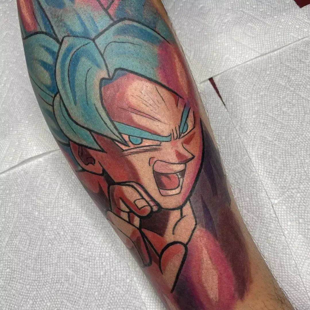 Vegeta tattoo by Victor Zetall