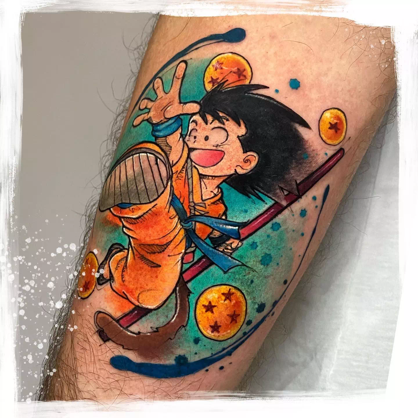 Dragon Balls Young Goku Tattoo 3