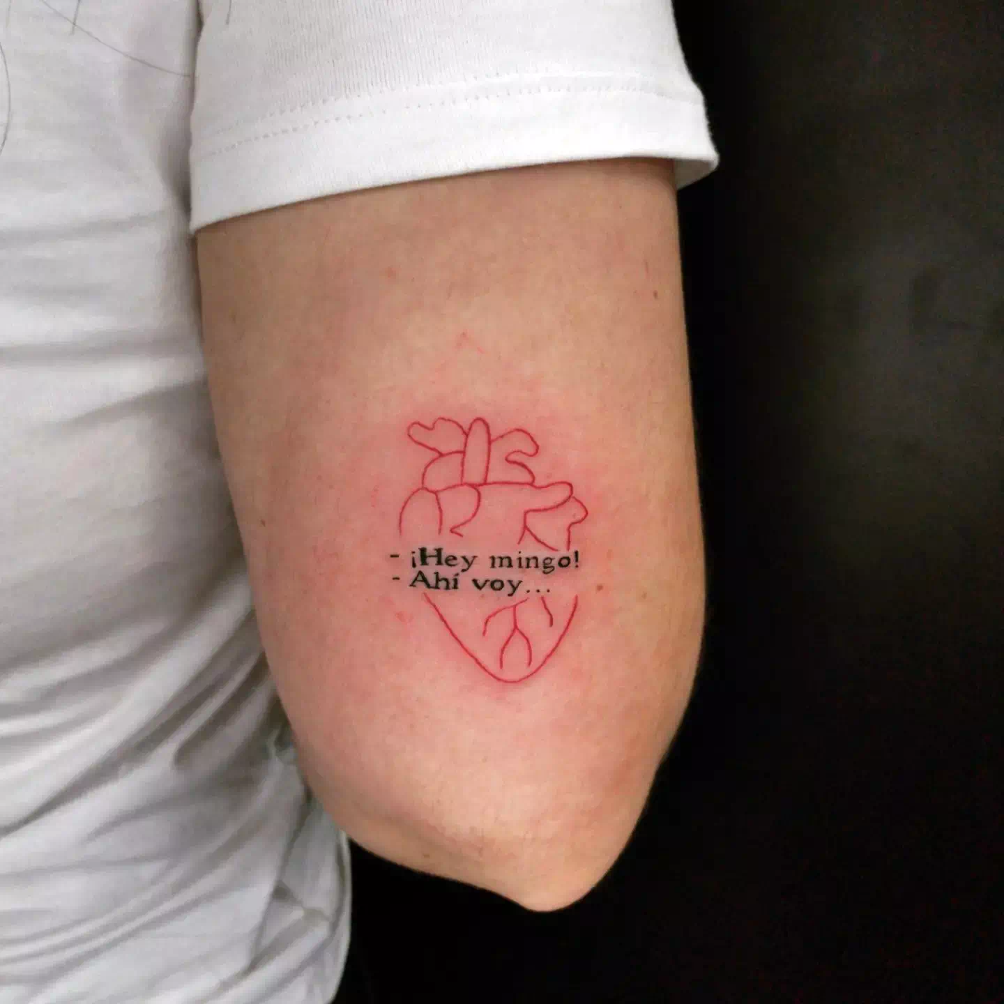 Dramatic Black Sleeve Heart Tattoos Realistic Design