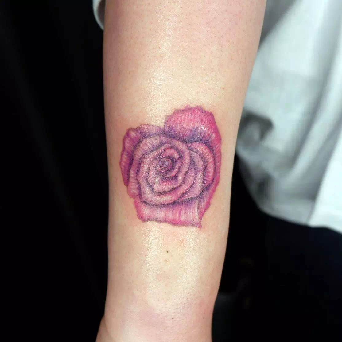 Floral Heart Tattoo 3