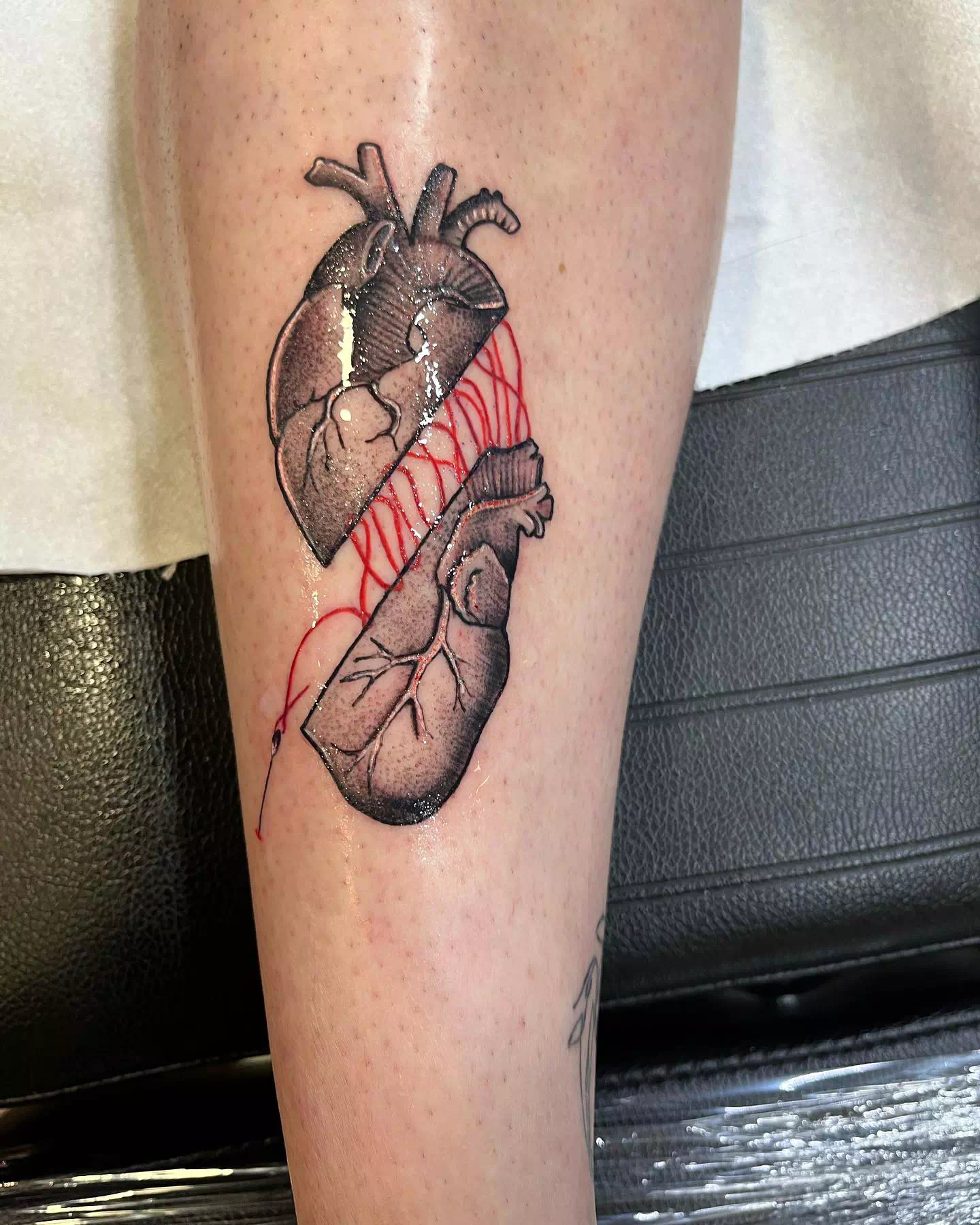 Open Heart Tattoo Design