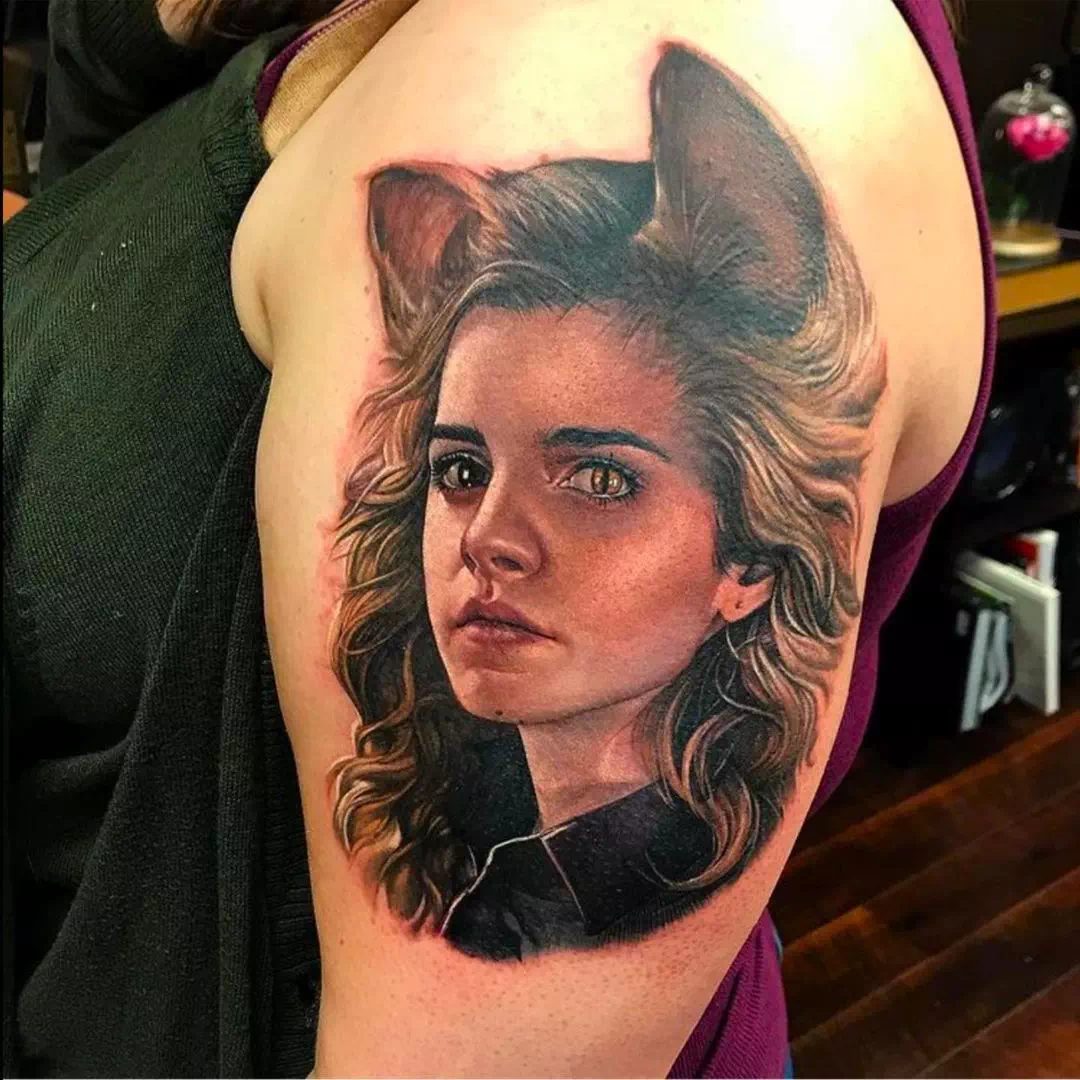 Hermione cat Tattoo