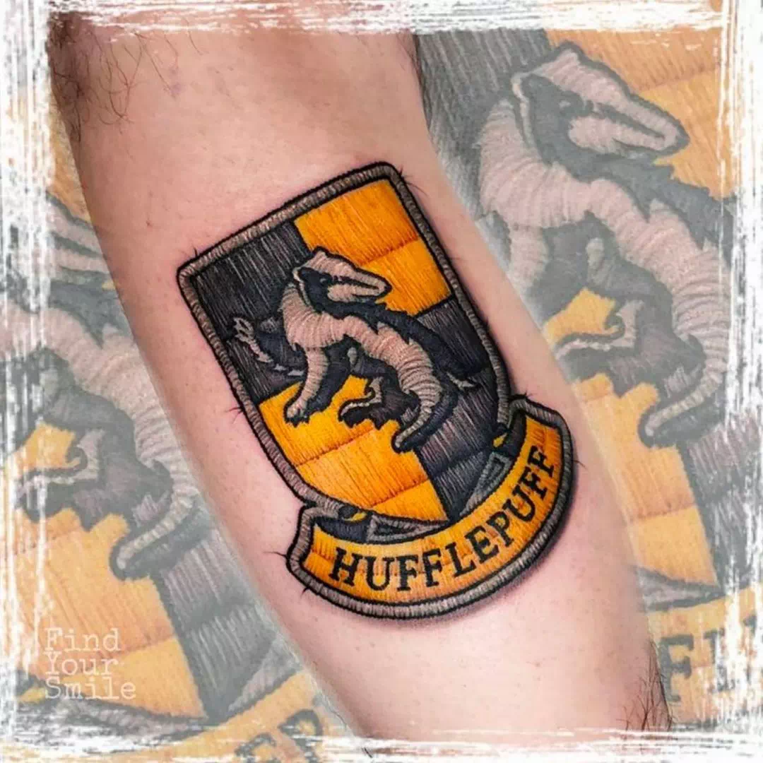 Hufflepuff Haus Tattoo