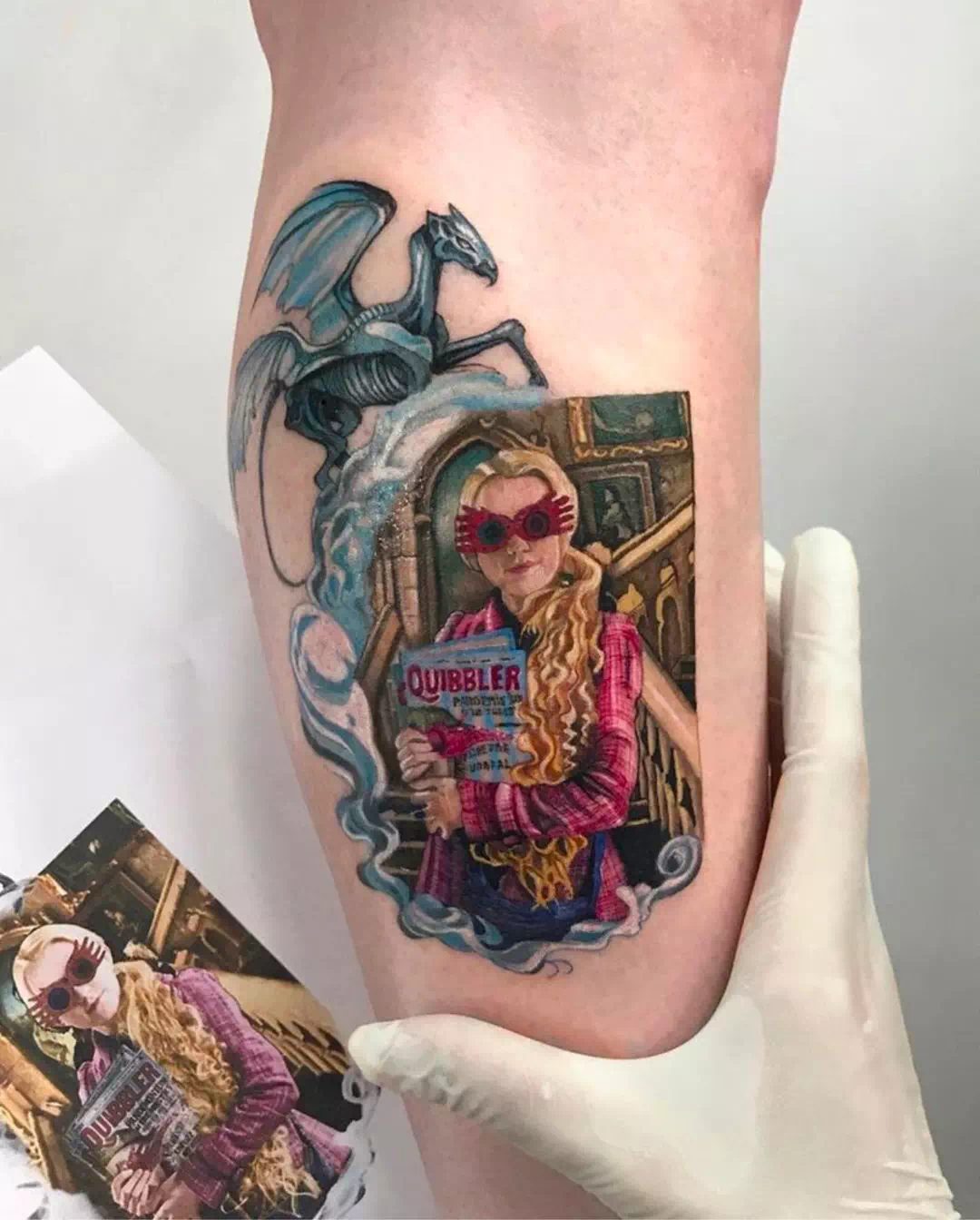 Luna and Thestral tattoo