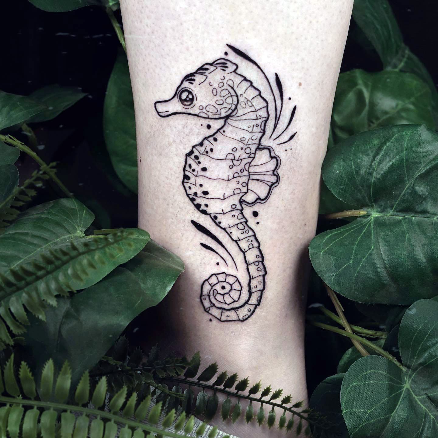 Ideas de tatuajes de caballitos de mar 1