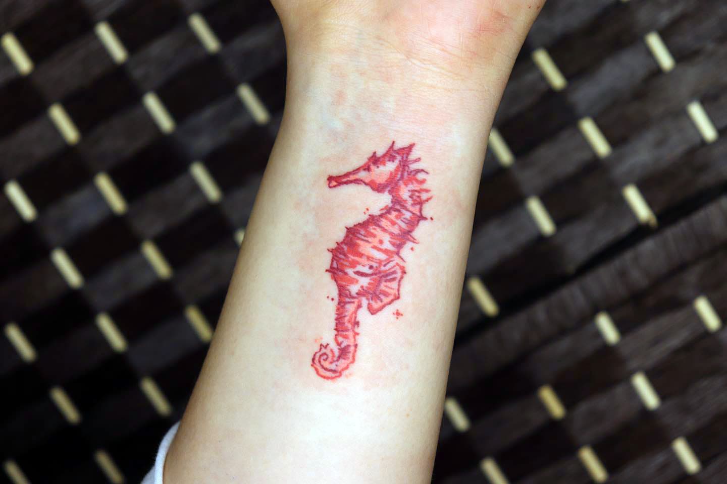 Ideas de tatuajes de caballitos de mar 10